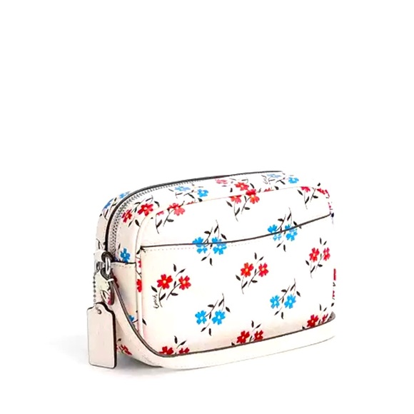 NWT Coach Mini Jamie Camera Bag white With Floral Print - Picture 7 of 10